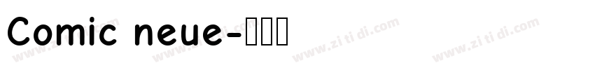 Comic neue字体转换